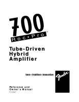 Fender Roc-Pro-700 - Owners Manual